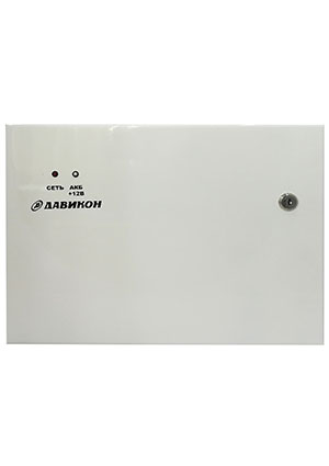 Давикон ИВЭПР-1280А-17/2, Блок питания резервированный 12В 8А, металлический корпус, под 2шт. АКБ 17Ач; 3шт. AC-DC источники с резервированием