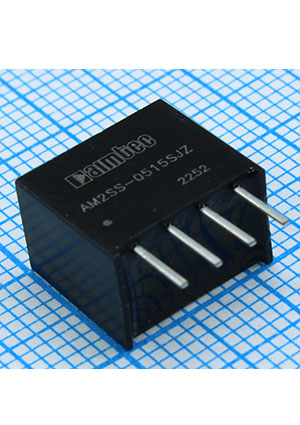AM2SS-0515SJZ, DC/DC, 2��, ���� 4.5:5.5�, ����� 15�/0.013:0.133�, �������� 1500� DC, ��� 81%, ������