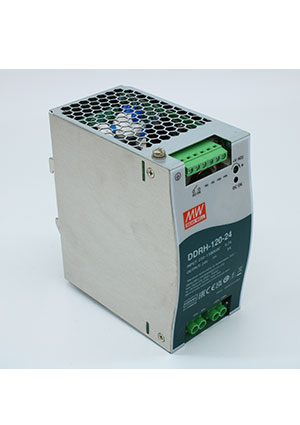 Mean Well DDRH-120-24, DC-DC на DIN, 120Вт вх.250:1500В, вых.24В/5А DC-DC преобразователи на DIN-рейку