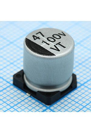 VT470M2ABKJ1010VBK, SMD ��-��� 100V 47uF /10*10.5/105 C