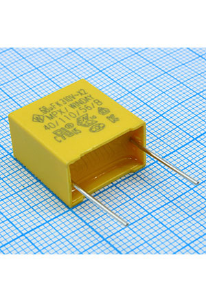 AnXon SMXVG684KD7XXAB1515, Фильтр X2 0.68uF 10% 310Vac e:15mm конденсаторы помехоподавляющие