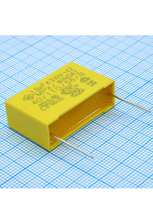 AnXon SMXVG105KF1X5AB2815, фильтр X2 1.0uF 10% 310Vac P:27.5mm конденсаторы помехоподавляющие