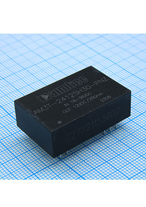 AM3T-2412SH30-PNZ, DC/DC ��������������� 3 ��  ���� 18...36� ����� 12� 0.25�  -40 ...+85 C ��� 86%
