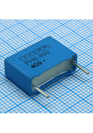PHE450KB6100JR06, Radial, 400Vdc 250Vac 0.10uF +5% MKP p:15mm