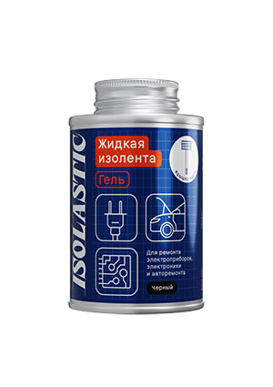 ISOLASTIC Жидкая изолента Isolastic гель 100мл (черный) клейкая лента, изолента