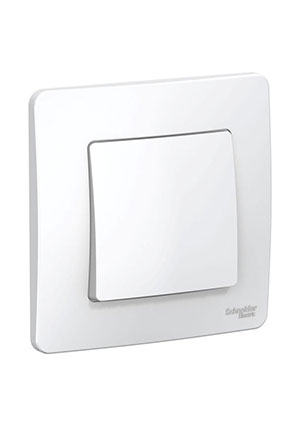 Systeme Electric BLNVS010601, Переключатель проходной 1-кл. СП Blanca 10А IP20 (сх. 6) 250В бел. SE BLNVS010601 выключатели