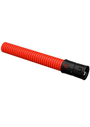 IEK CTG12-040-K04-050-R, Труба гофрированная двустенная ПНД гибкая d40мм с муфтой красн. (уп.50м) IEK CT аксессуары для систем прокладки кабеля