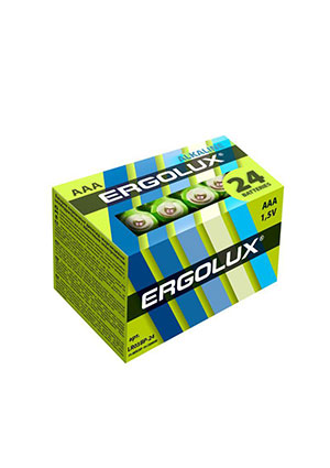 14213, ������� ������� ����������� AAA/LR03 1.5� Alkaline BP-24 (��.24��) Ergolux 14213