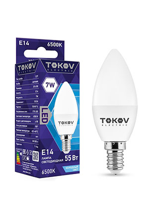 TKE-C37-E14-7-6.5K, ����� ������������ 7�� �37 6500� �14 176-264� TOKOV ELECTRIC TKE-C37-E14-7-6.5K