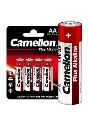 7370, ������� ������� ����������� AA/LR6 1.5� Plus Alkaline LR6-BP4 (�����.4��) Camelion 7370