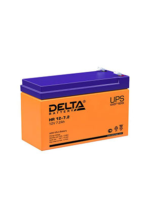 Delta HR 12-7.2, Аккумулятор UPS 12В 7.2А.ч HR 12-7.2 Delta 4614010180011 аккумуляторы свинцовые