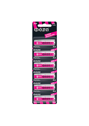 5002043, ������� ������� ����������� AA/LR6 1.5� Super Alkaline BL-6 (��.6��) ��Z� 5002043