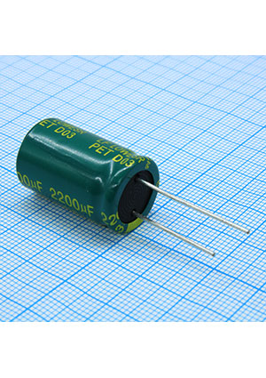 LF222M1VBKJ1625EGN, Radial, 35V 2200uF /16*25/105 C