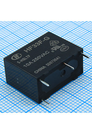 HF33F-G/5-HSLTF, ������� ���� 10A ���� ������� �� ��������� ������� 5� ������ � ���������