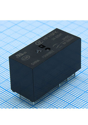 HF115FK/24-2ZS4T, ���� �������, 24VDC, 5�, 2������������