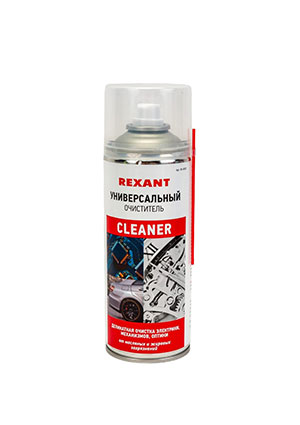 Rexant 85-0002, Очиститель универсальный CLEANER, 520мл (400мл), аэрозоль очищающие средства для электроники