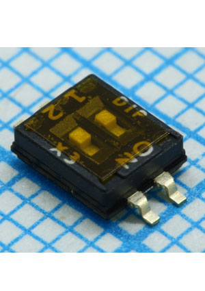 DIPTRONICS DHN-02F-T-V, Переключатели DIP/SIP DIP-переключатели