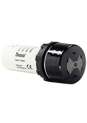 EMAS MBZX024SE, Моноблочный зуммер без подсветки 24 В пост./переменного тока, IP65 сигнализаторы звуковые