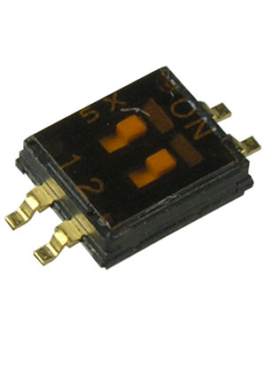 DIPTRONICS DHN-02-T-V-T/R, Переключатели DIP/SIP DIP-переключатели