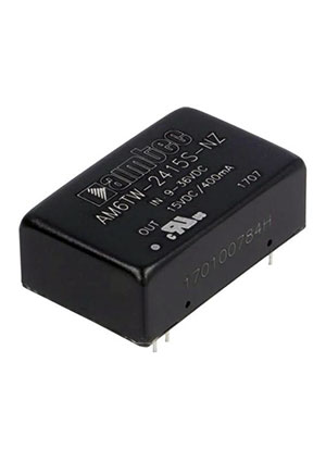 AM6TW-2415S-NZ, DC/DC, 6��, ���� 9:36�, ����� 15�/0.4�, �������� 1500� DC, ��� 88%, ������������ ���