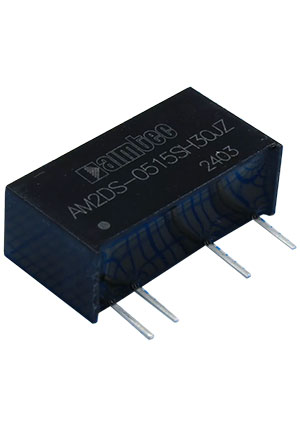 AM2DS-0515SH30JZ, DC/DC, 2��, ���� 4.5:5.5�, ����� 15�/0.013:0.133�, �������� 3000� DC, ��� 86%, ���