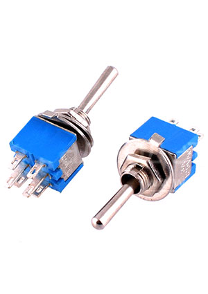 DAIER SMTS-202, тумблер 6 контактов, 1.5А 250В ON-ON тумблеры