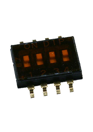 DHN-04-T-V-T/R, Переключатели DIP/SIP