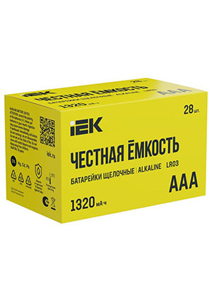 ABT-LR03-OP-B28, ������� ������� ����������� AAA/LR03 Alkaline ���� (��.28��) IEK ABT-LR03-OP-B28