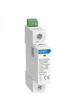 CHINT 308600, Ограничитель имп. перенапр. NXU-I+II/F 1P In=25kA Uc=275В Im=50kA (R) УЗИП