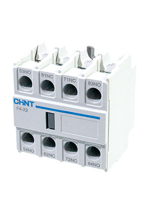 CHINT 439520, (Сняты с произ-ва 257019) Приставка доп.контакты F4-22 к контактору NC1, NC2, NC8 аксессуары к контакторам
