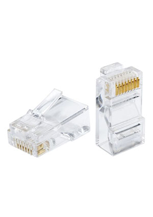 GoPower RJ-45 8P8C Cat 5е, разъем вилка 8 контактов разъемы телефонные и сетевые