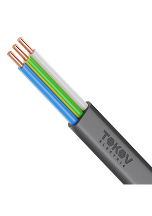 TOKOV ELECTRIC КПП УТ000028383, Кабель TOKOV ELECTRIC ВВГ-Пнг(А)-LS 3х1.5 ОК (N PE) 0.66кВ (уп.100м) УТ000028383 кабель силовой
