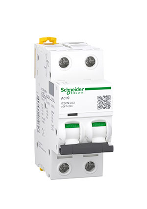 A9F74263,   ACTI9 iC60N 2P 63   6