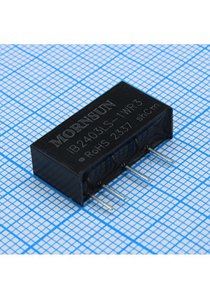 IB2403LS-1WR3, ��������������� DC/DC �� �������� ����� 1 �� ���� 22.8...25.2 �, ����� 3.3 �/0.25 �
