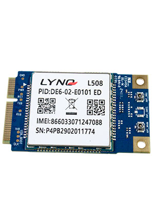 Mobiletek L508ED (PCIE), LTE-модуль сотовой связи 2G/3G/4G, CAT4, RTOS, 30*30мм, -40 +85С радиомодули