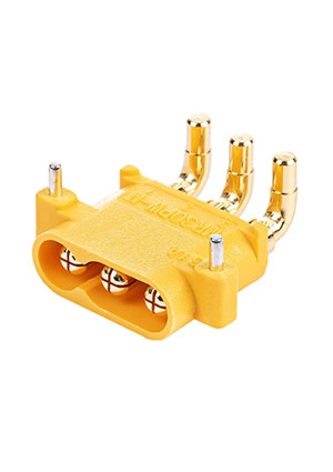 AMASS MR30PW20-M.G.Y, Разъем питания штекер на плату угловой 3pin 30A штырьковые разъемы питания