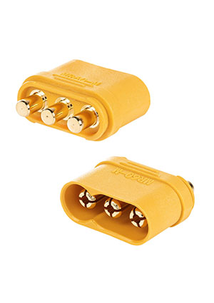 AMASS MR60PB-M.G.Y, Разъем питания штекер на плату вертикальный 3pin 40A штырьковые разъемы питания
