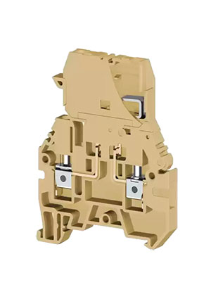 Klemsan ASK3M (бежевый), 355100 Клеммник с держ. предохр. (5х20, 5х25), откид.картридж, на DIN-рейку, 4 мм.к винтовые клеммы