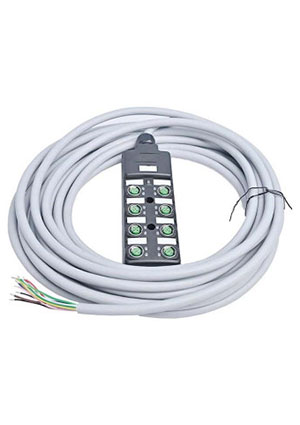 VELLEDQ M12-A3-8K5N-3. 0PUR/ GY Распределительная коробка щиты распределительные, боксы