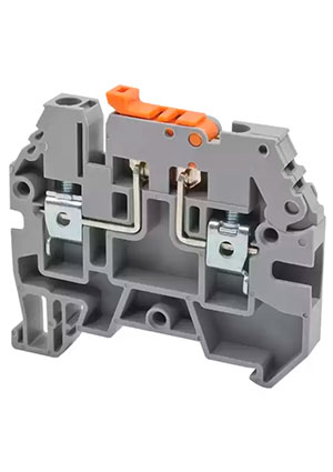 Klemsan ASK 3A (синий), 353101 Клеммник с размыкателем на DIN-рейку, 4мм.кв. винтовые клеммы