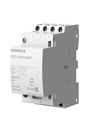 HONGFA UEC1-25GC31M7Z, Контактор модульный, 25А, 3НО+1НЗ, катушка АС 220-230В контакторы модульные