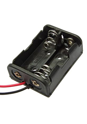 RUICHI 23A 12V x 2, Батарейный отсек RUICHI 23A 12V x 2, открытый батарейные отсеки и колодки