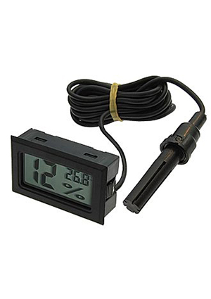 RUICHI HT-2 black 1.5m, Измеритель температуры RUICHI HT-2, 1.5 м, -50 +110  С, чёрный измерители температуры, влажности