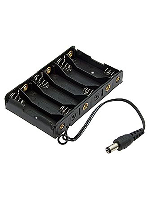 RUICHI AA 6x1 DC2.1*5.5mm (L)=15CM, Батарейный отсек RUICHI AA 6x1 DC2.1*5.5 мм (L)=15CM, с разъёмом батарейные отсеки и колодки