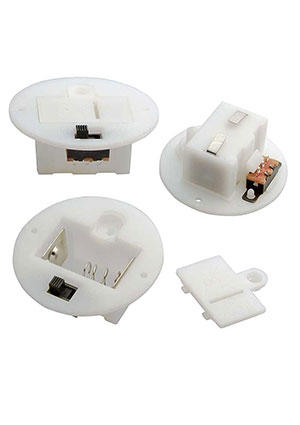 RUICHI AG10*4/AG13*3 switch D38mm, Батарейный отсек RUICHI AG10*4/AG13*3 switch D38 мм, закрытый батарейные отсеки и колодки