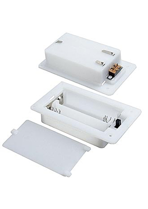 RUICHI AA*2 switch 75*44*18mm, Батарейный отсек RUICHI AA*2 switch 75*44*18 мм, закрытый батарейные отсеки и колодки