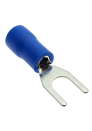 RUICHI SV1.25-4 blue, Клемма тип U изолированная RUICHI SV1.25-4, синяя клеммы ножевые быстрого соединения