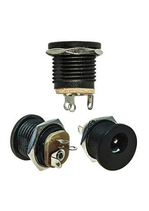 TC-022 2.4mm, Разъём питания штырьковый RUICHI TC-022 2.4 мм, монтаж на панель
