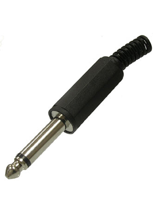 SZC SZC-0035 mono 6.35 mm, Разъём аудио SZC-0035 mono 6.35 мм, металлический Аудио разъемы Jack