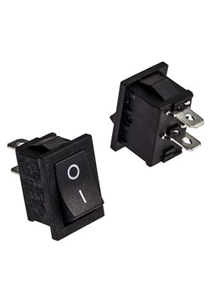 RUICHI KCD1-101-C3-B/2P on-off, Клавишный переключатель RUICHI KCD1-101-C3-B/2P, ON-OFF переключатели клавишные